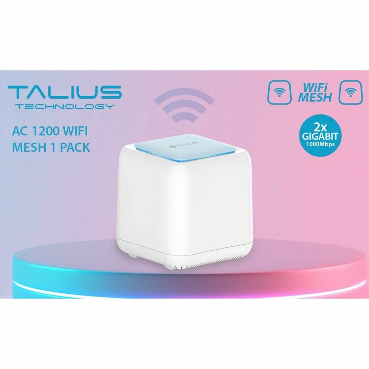 Picture of Router Talius AC1200 GigaLAN White RJ45 Ethernet LAN USB x 3 Wi-Fi