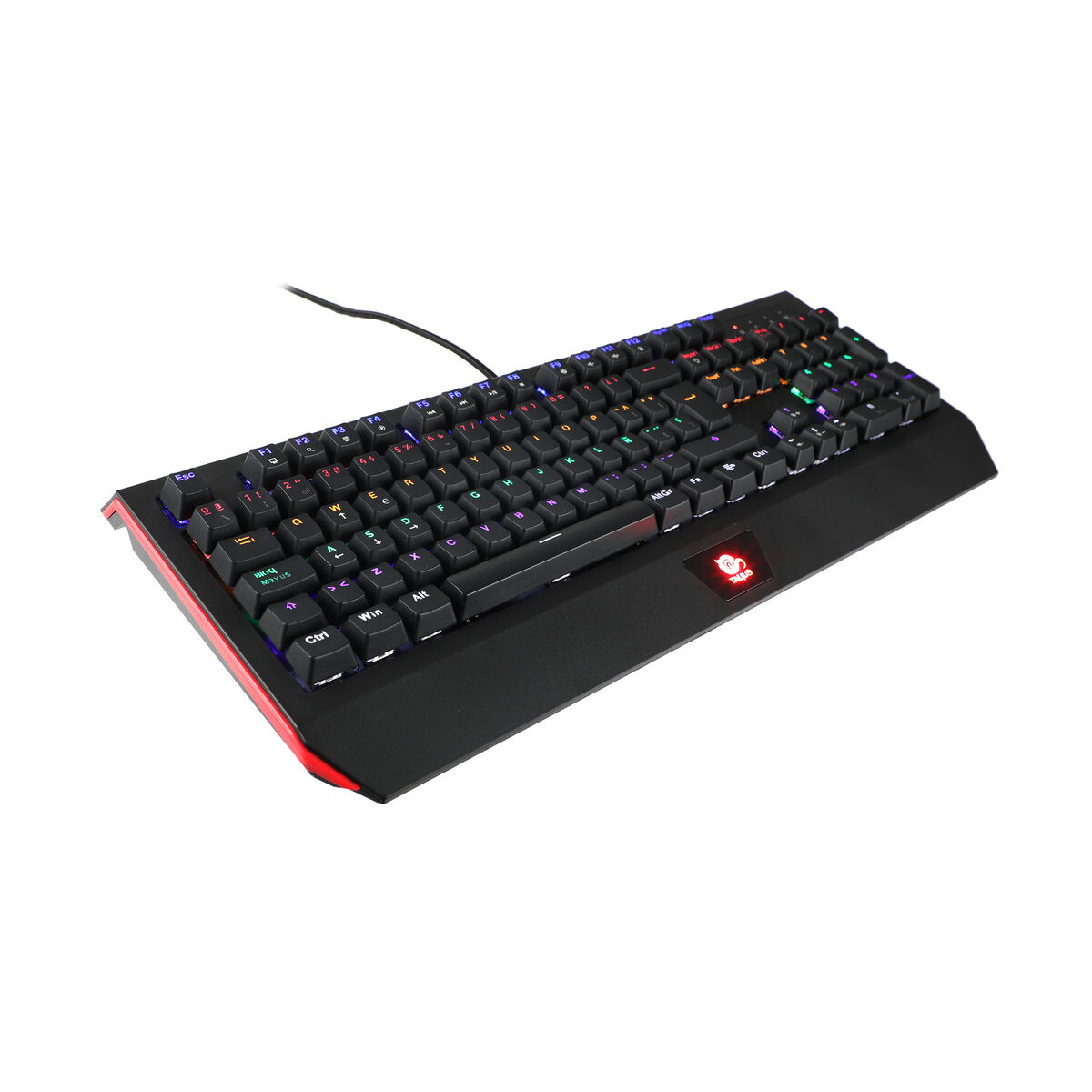 Image secondaire de Clavier pour jeu Talius Rune Noir Noir/Rouge Espagnol Qwerty