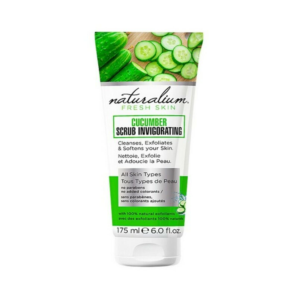 Lotion exfoliante Cucumber Naturalium (175 ml)