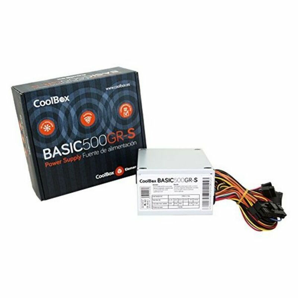 Afbeeldingen van Power supply CoolBox FALCOO500SGR 500W