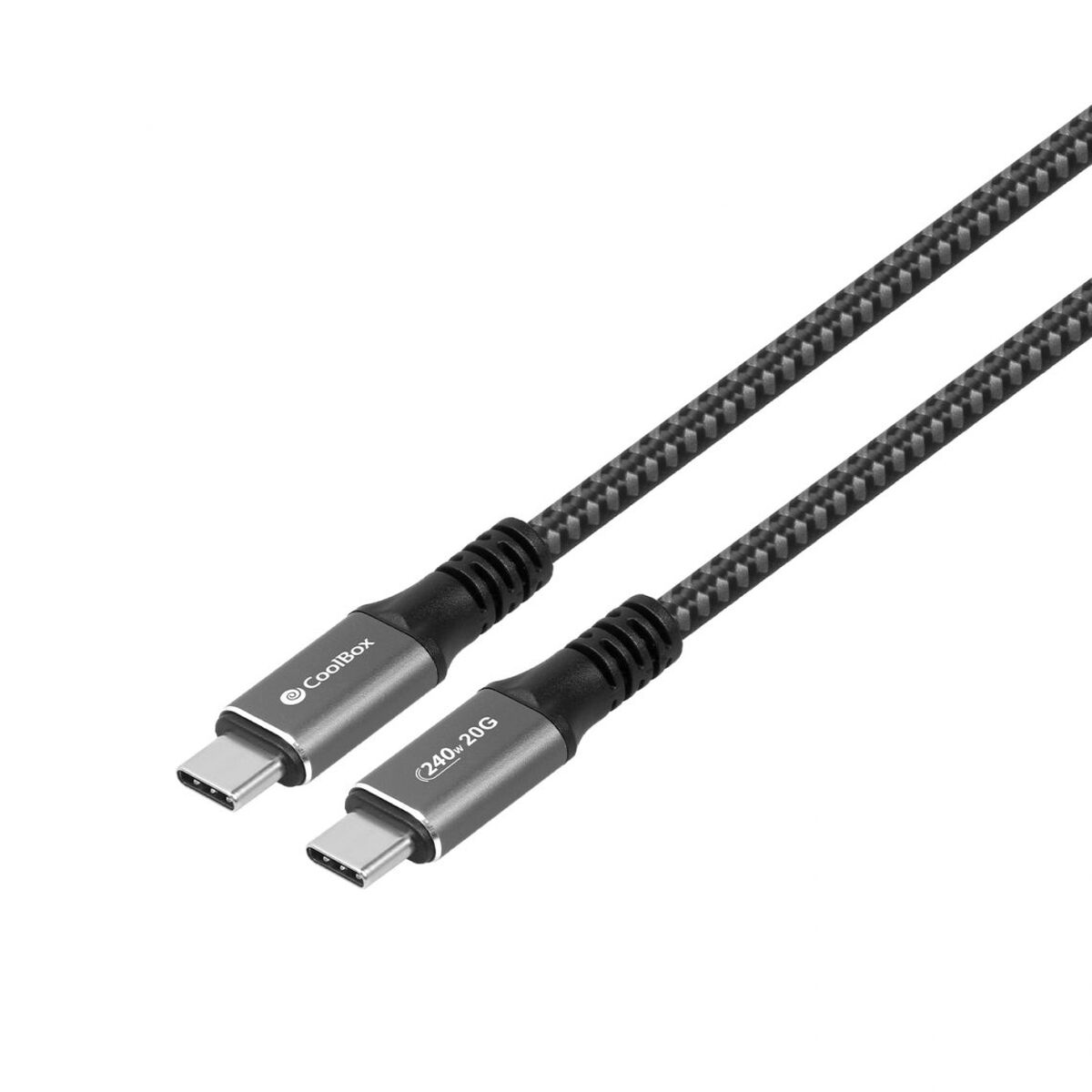 Câble USB-C CoolBox COO-CAB-UC-240W 1,2 m Gris
