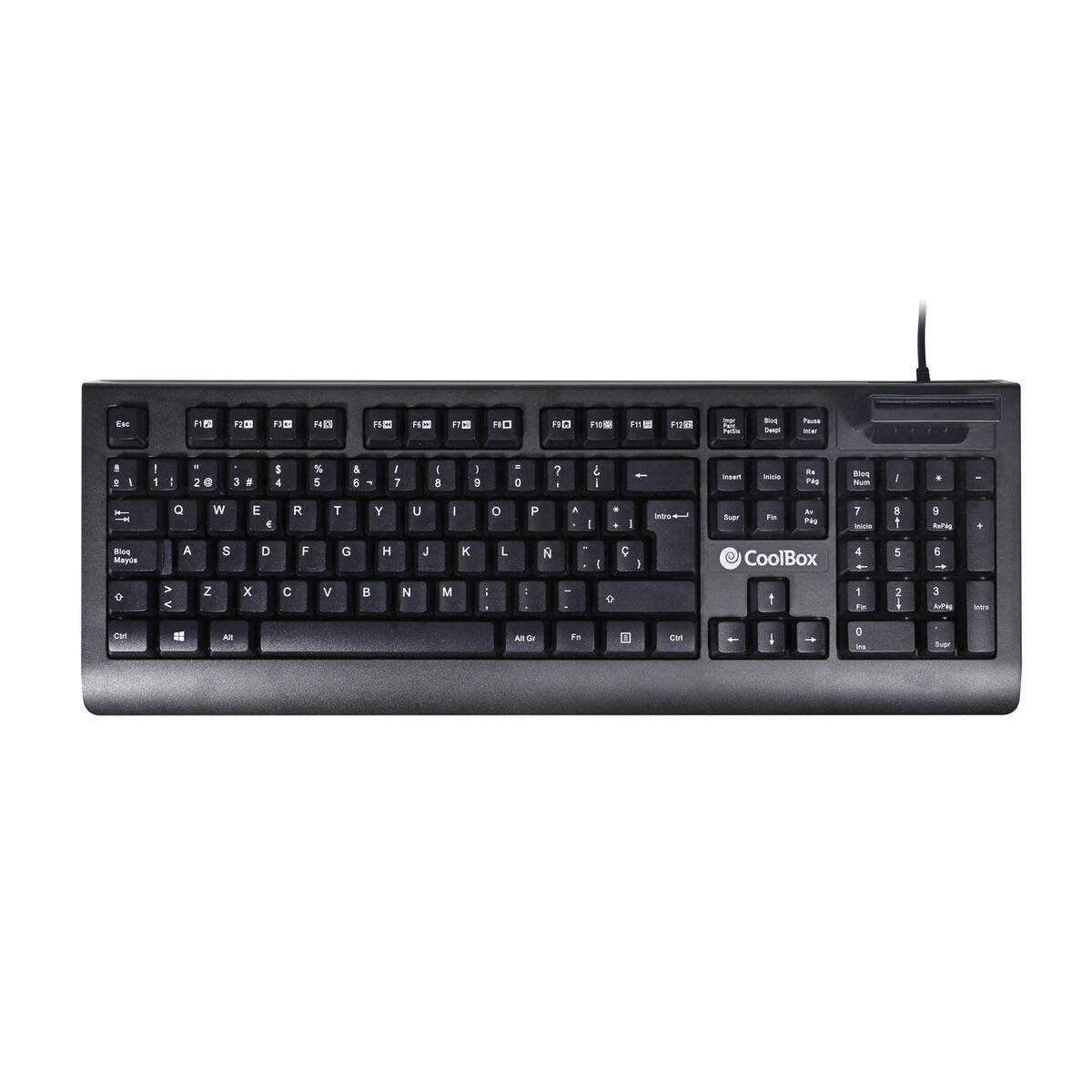 Picture of Keyboard CoolBox COO-TEC04DNI Black Spanish Qwerty