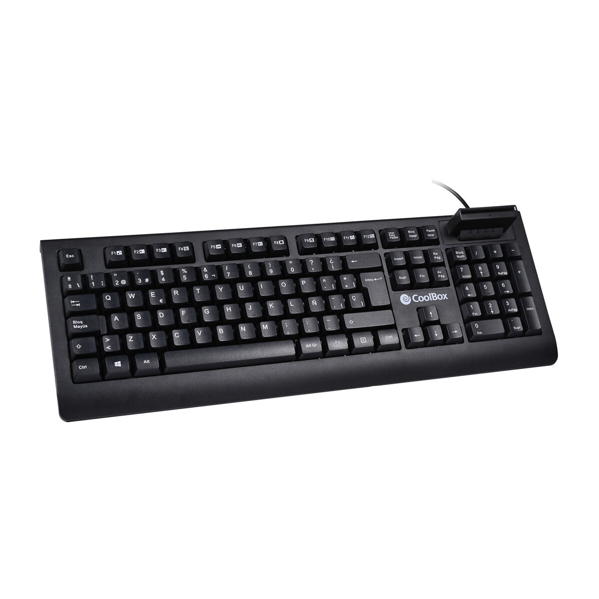 Picture of Keyboard CoolBox COO-TEC04DNI Black Spanish Qwerty