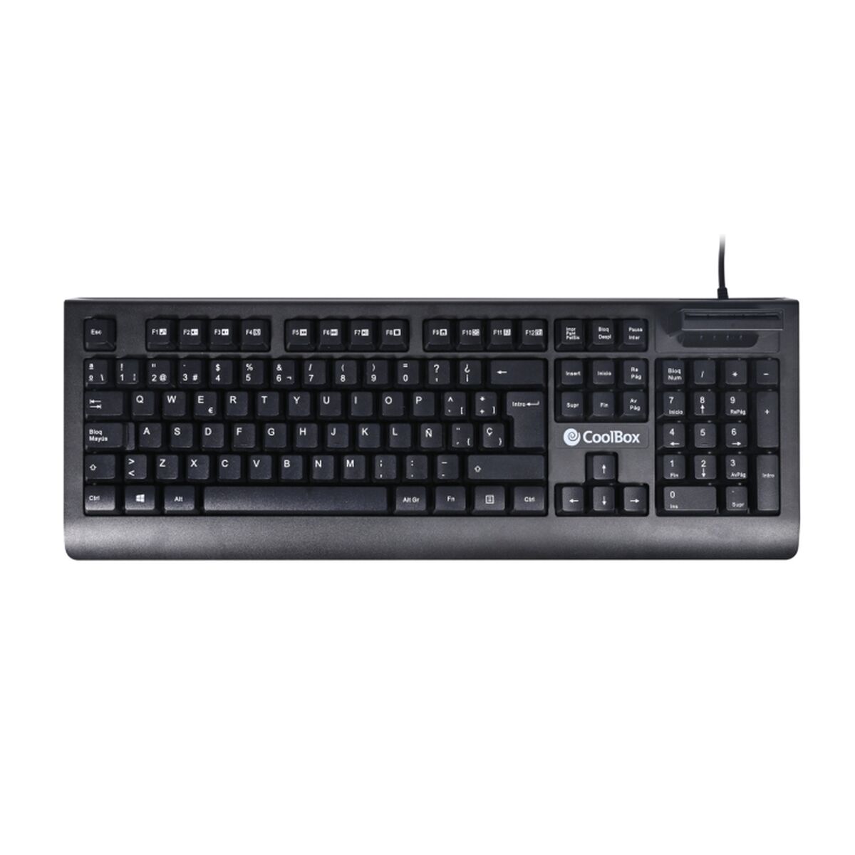 Picture of Keyboard CoolBox COO-TEC04DNI Black Spanish Qwerty
