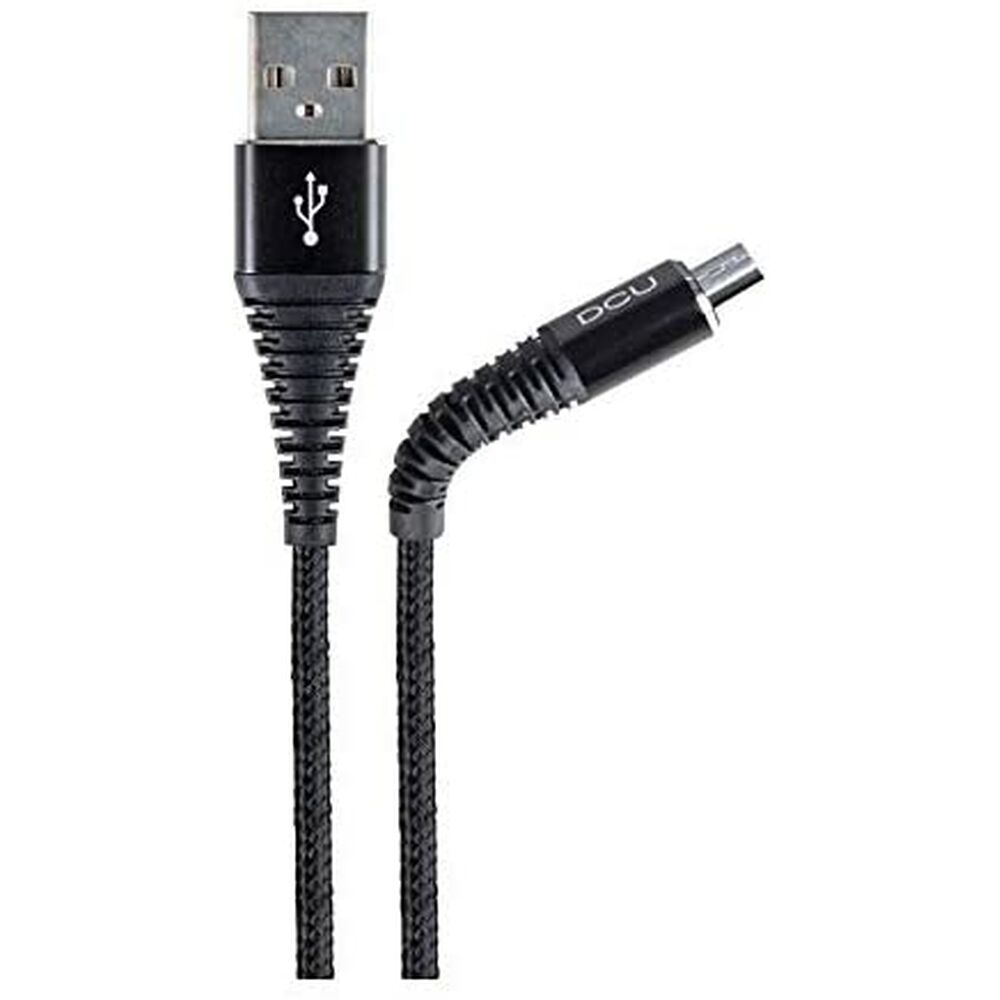 Cable USB a micro USB DCU 30401255 Negro 1,5 m