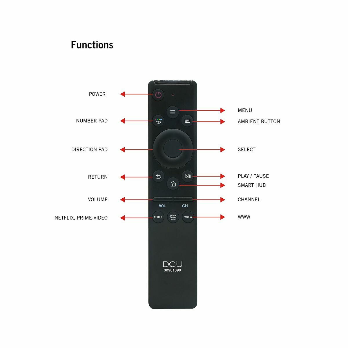 Picture of Universal Remote Control DCU 30901090