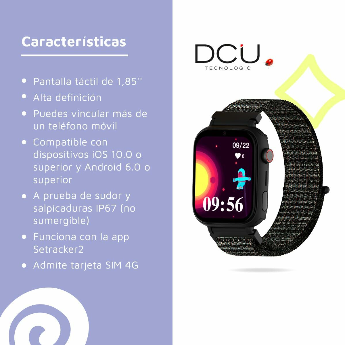 Afbeeldingen van Smartwatch DCU 34159050 Black
