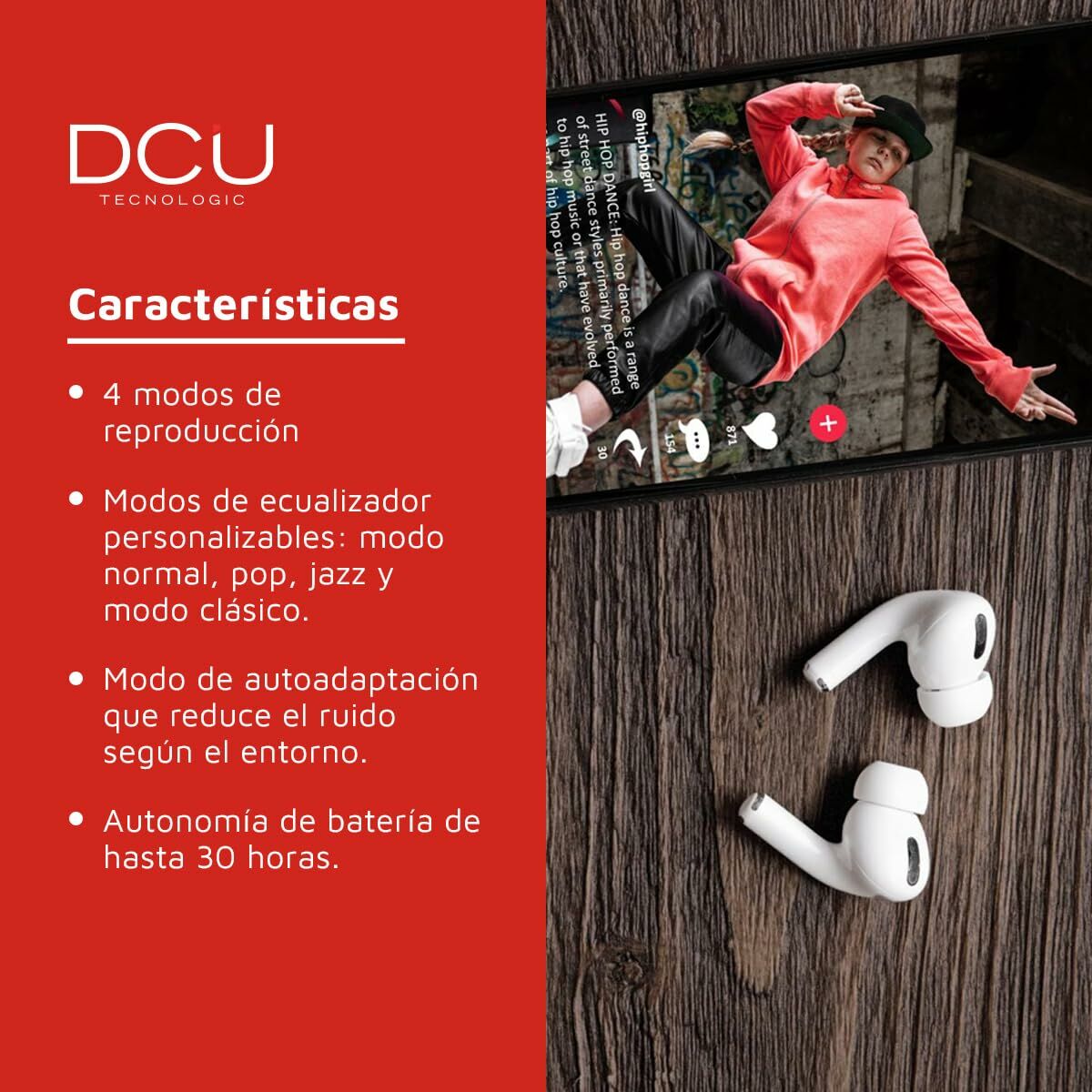 Picture of Bluetooth Headphones DCU 34152080 White