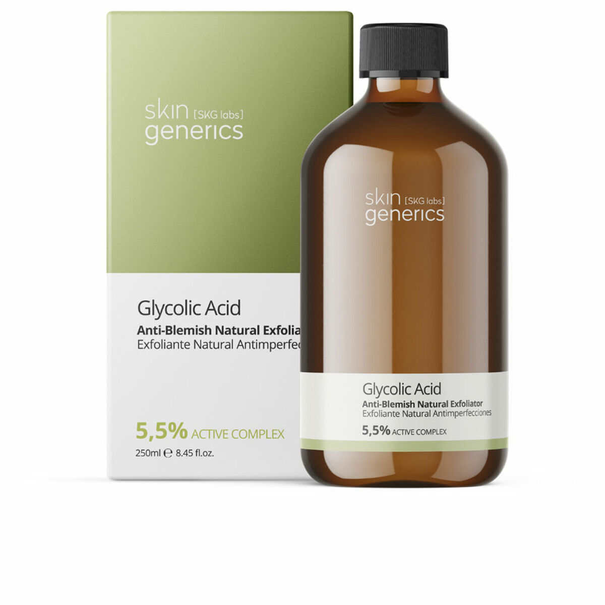 Exfoliant visage Skin Generics Acide glycolique 250 ml