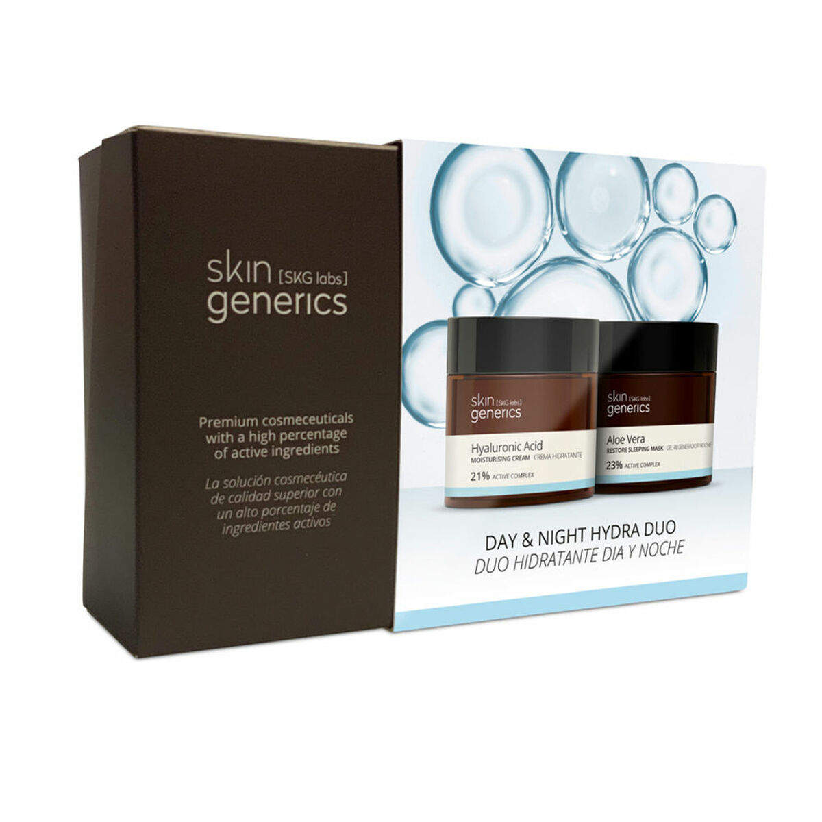 Set de cosmétique unisexe Skin Generics Day & Night Hydra Duo 2 Pièces