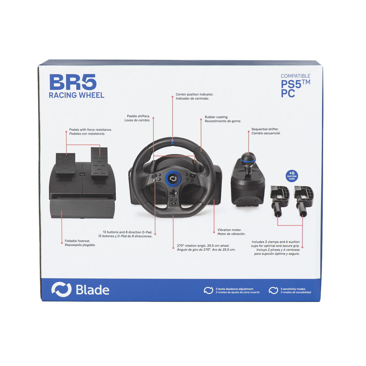 Image de Racing Steering Wheel FR-TEC BL7002