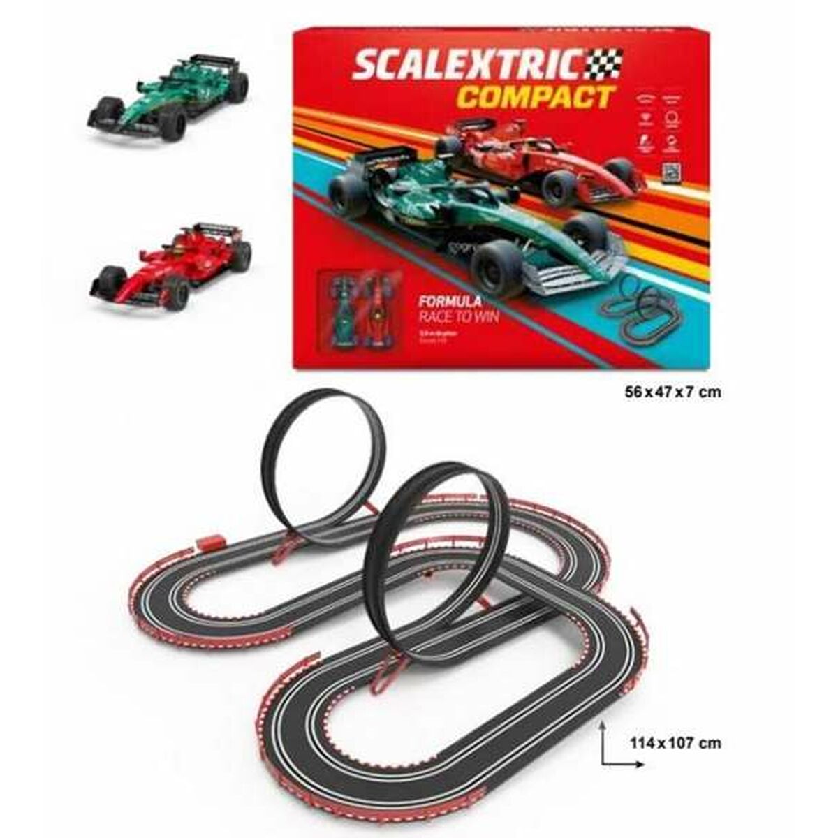 tor wyścigowy Scalextric 114 x 107 cm