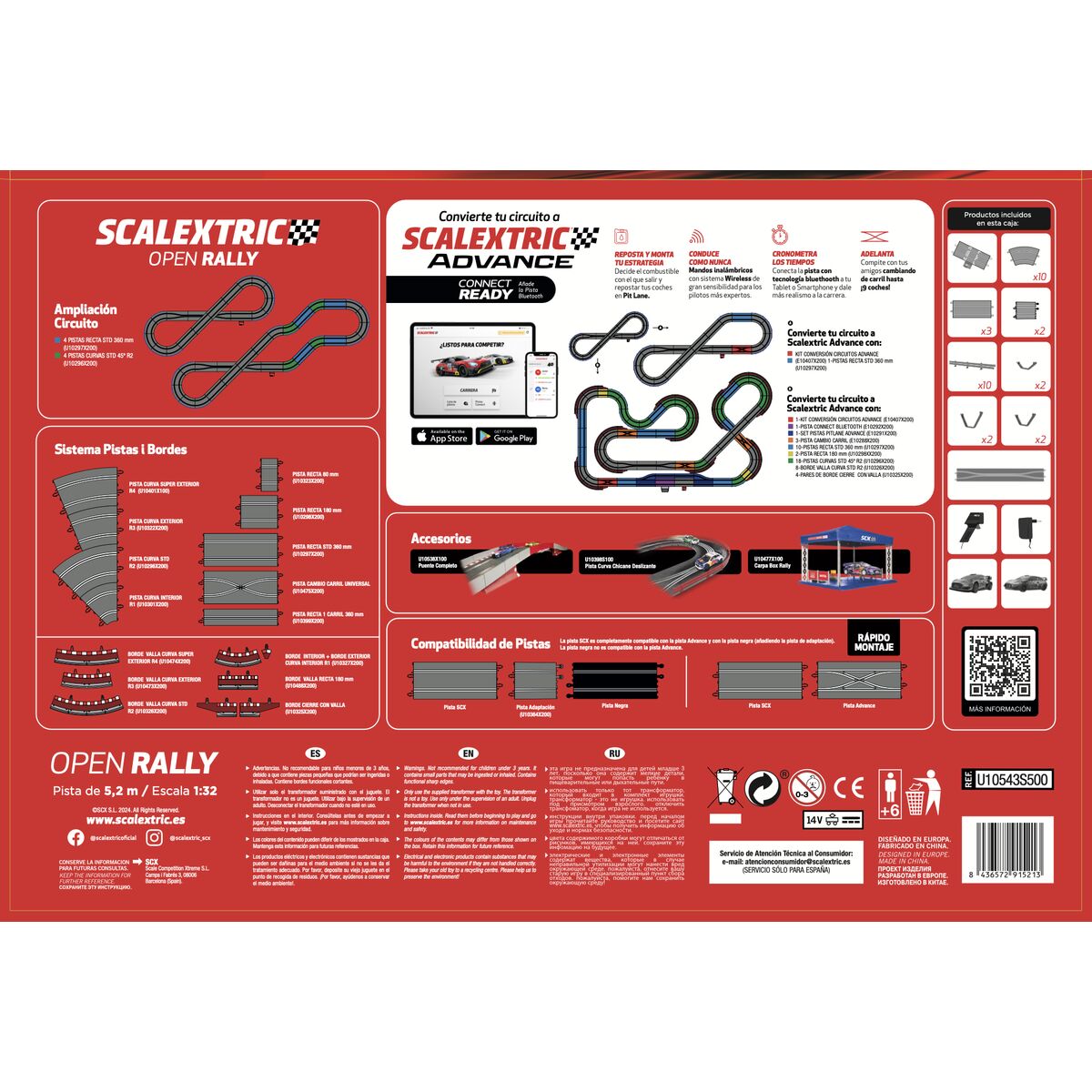 Image secondaire de Piste de course Scalextric Open Rally 233 x 77 cm