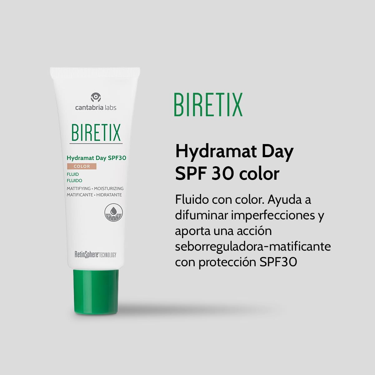 Hydraterende Crème met Kleur BIRETIX BIRETIX HYDRAMAT DAY Beige
