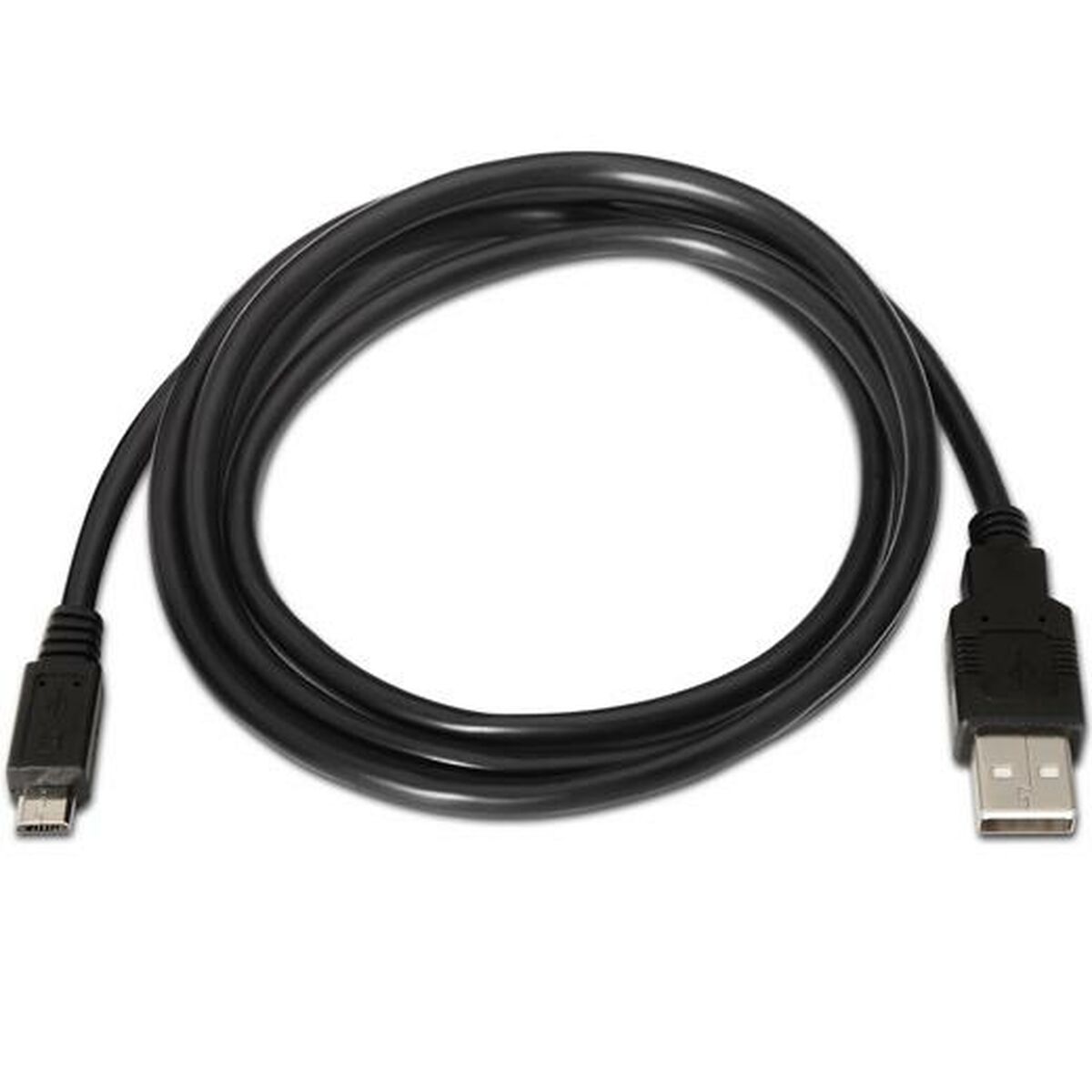 Câble USB 2.0 A vers Micro USB B Aisens A101-0027 Noir 80 cm