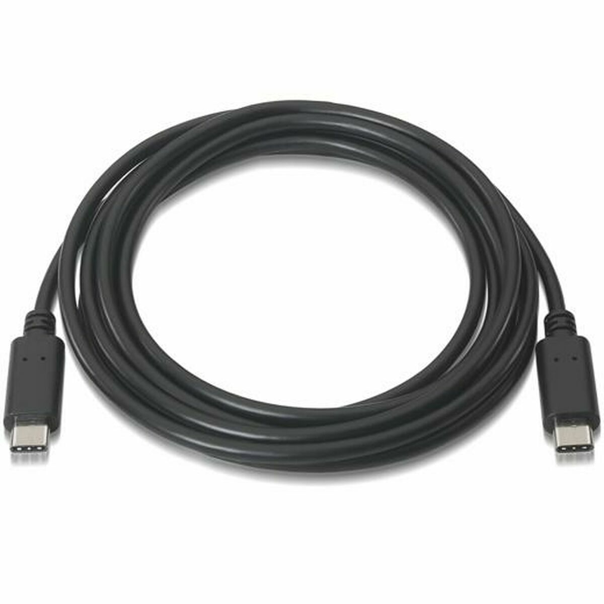 USB-C-kabel Aisens A107-0056 Zwart 1 m
