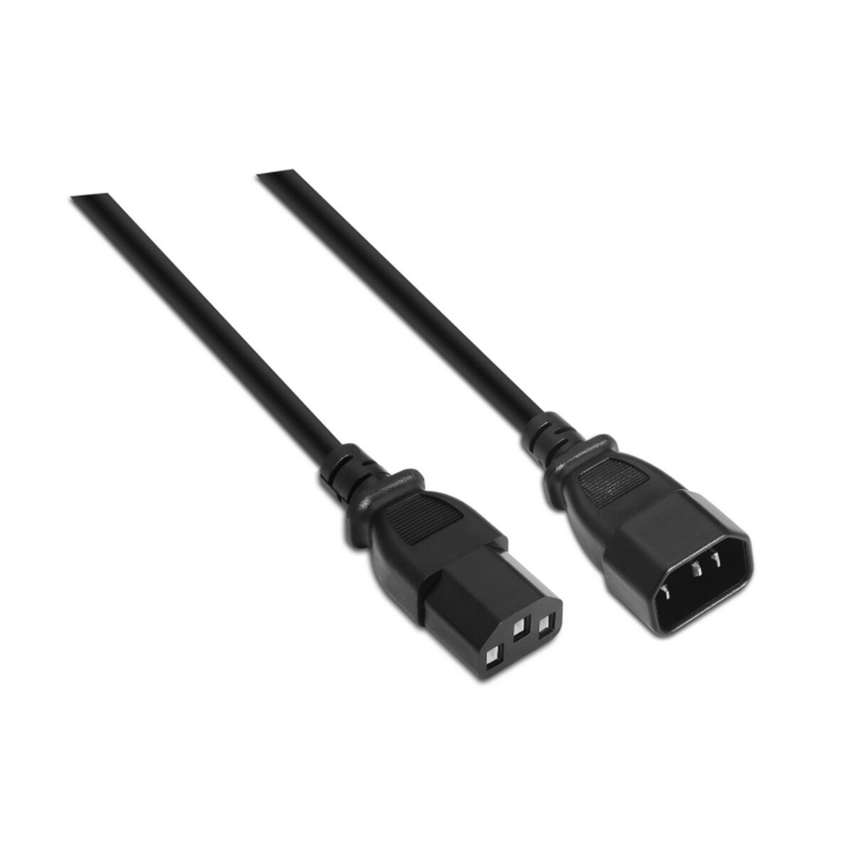 Immagine di Power Cord Aisens C13/H-C14/M Black 1,5 m