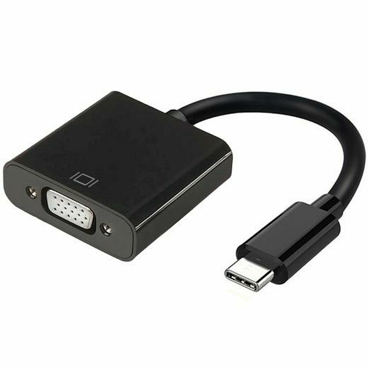 Adaptateur USB-C Aisens Conversor USB-C a VGA, USB-C/M - HDB15/H, Negro, 15cm VGA