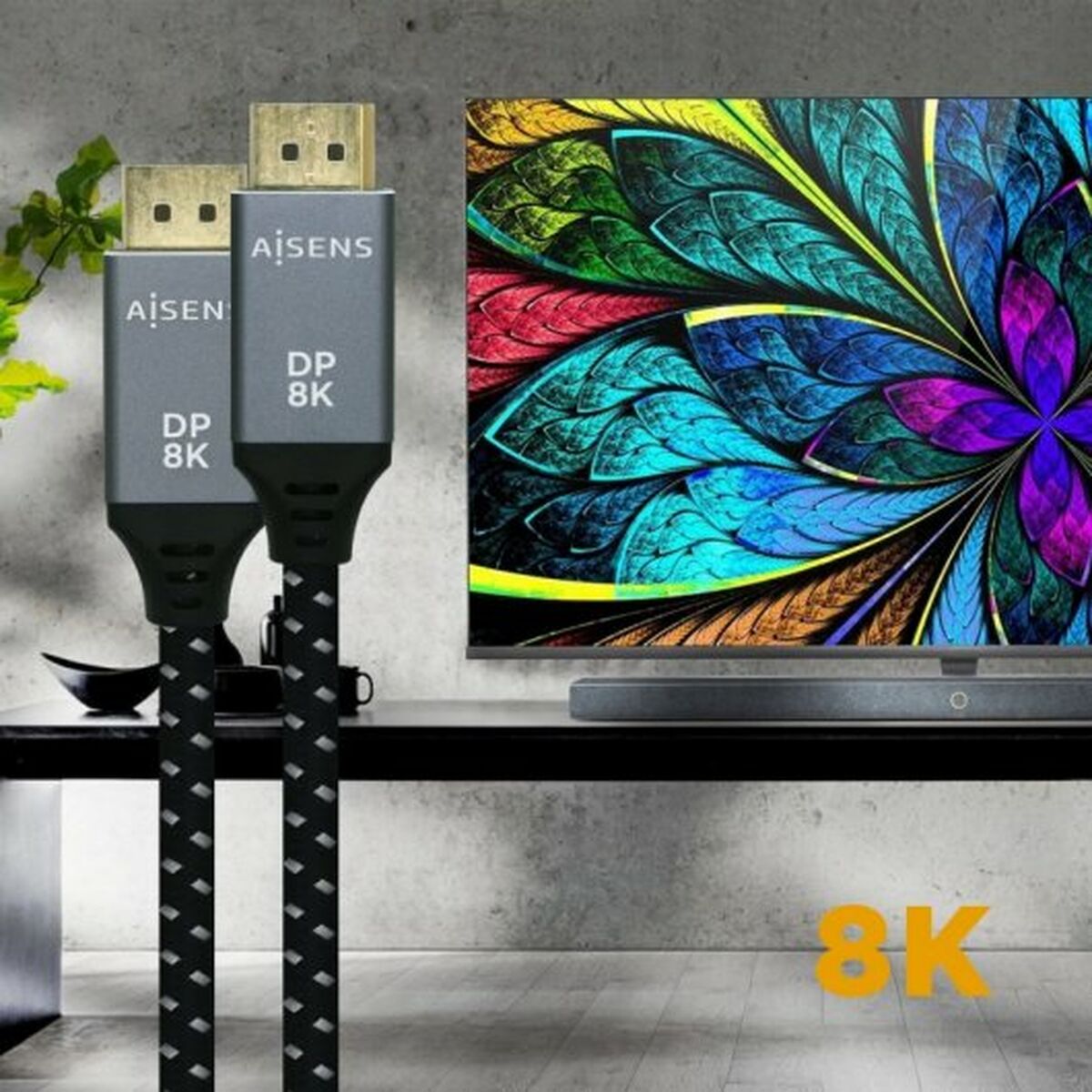 Kép HDMI Cable Aisens Black Black/Grey 2 m