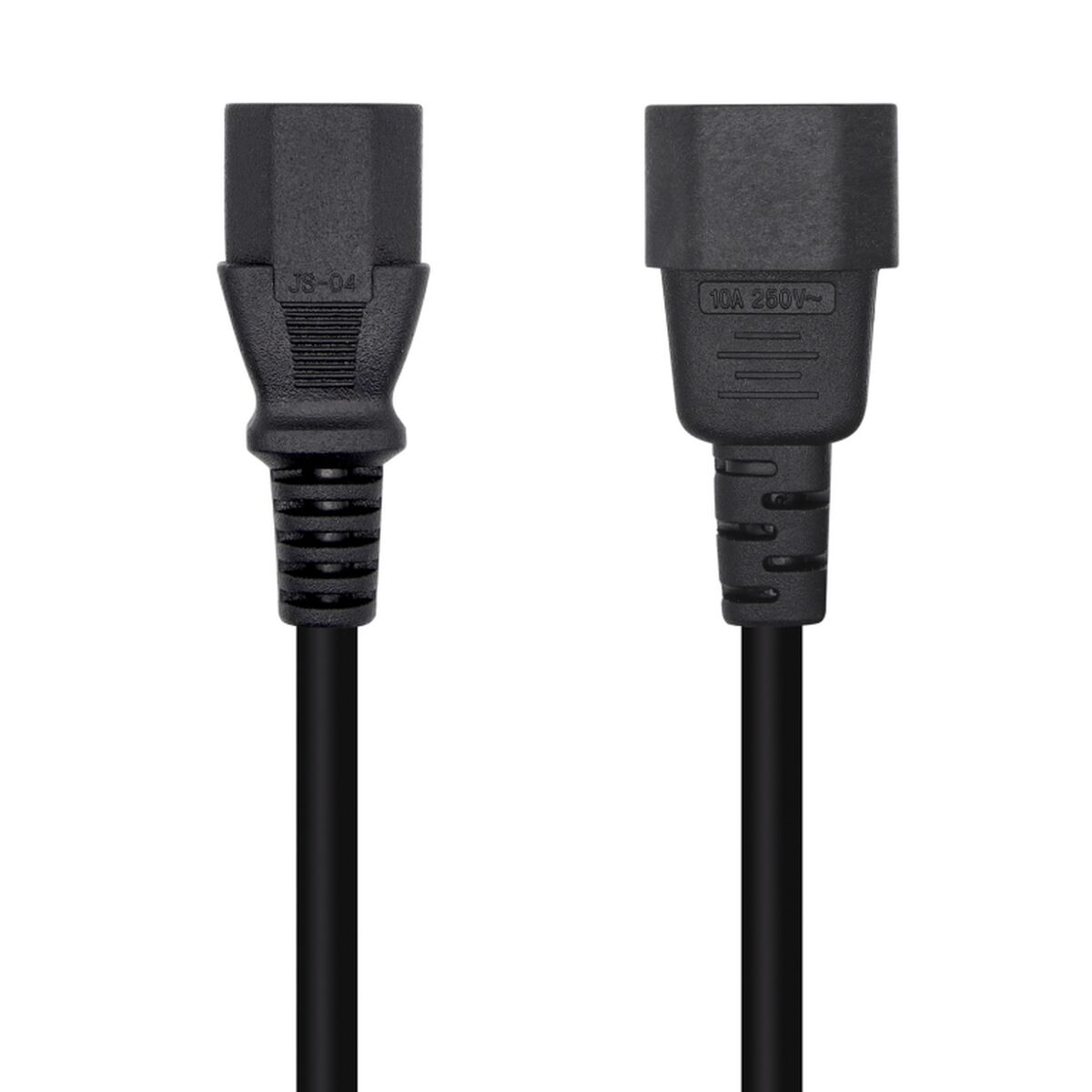 Obrazek Power Cord Aisens C13/H-C14/M Black 3 m