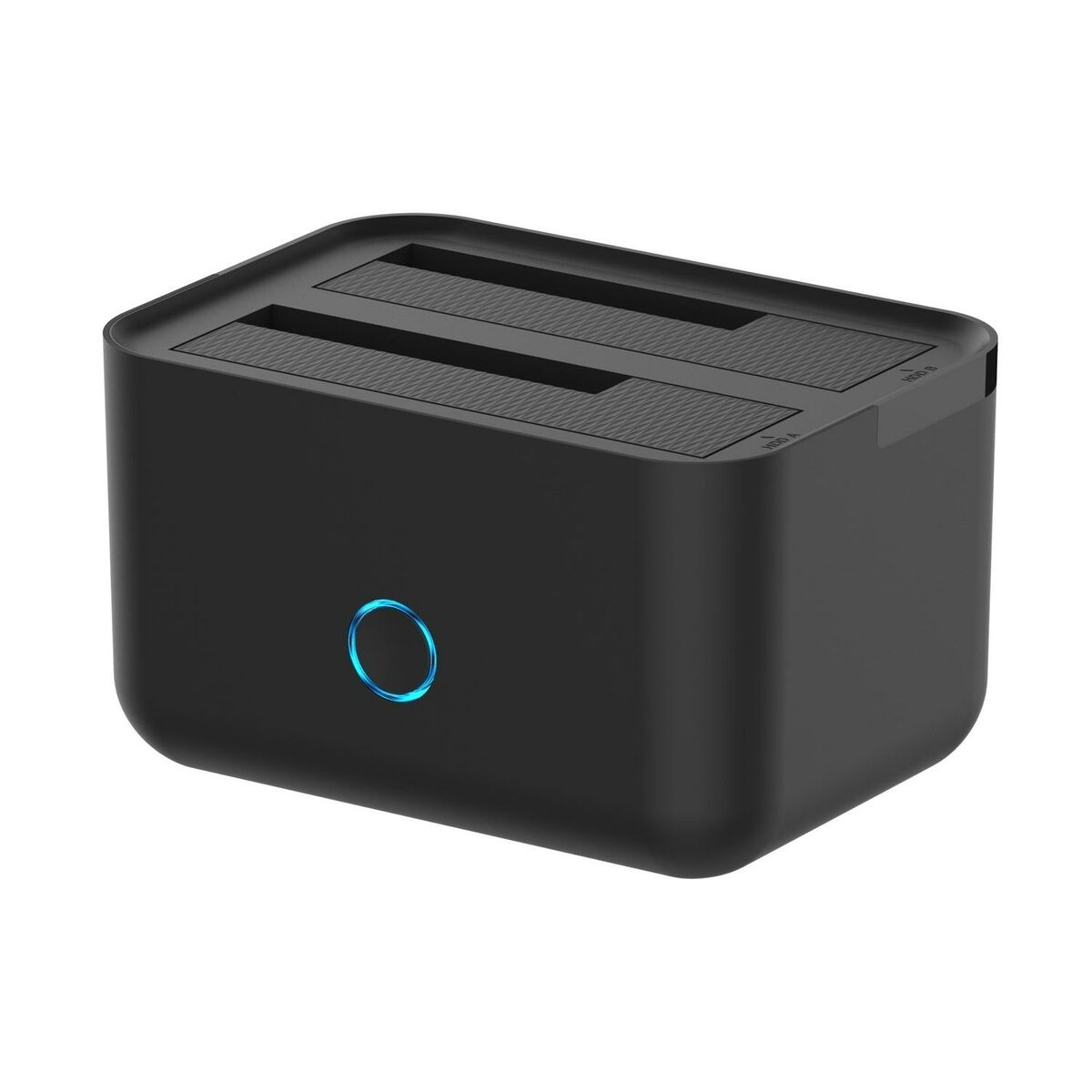 Dock Station Dual Aisens ASDS-D01B Zwart 