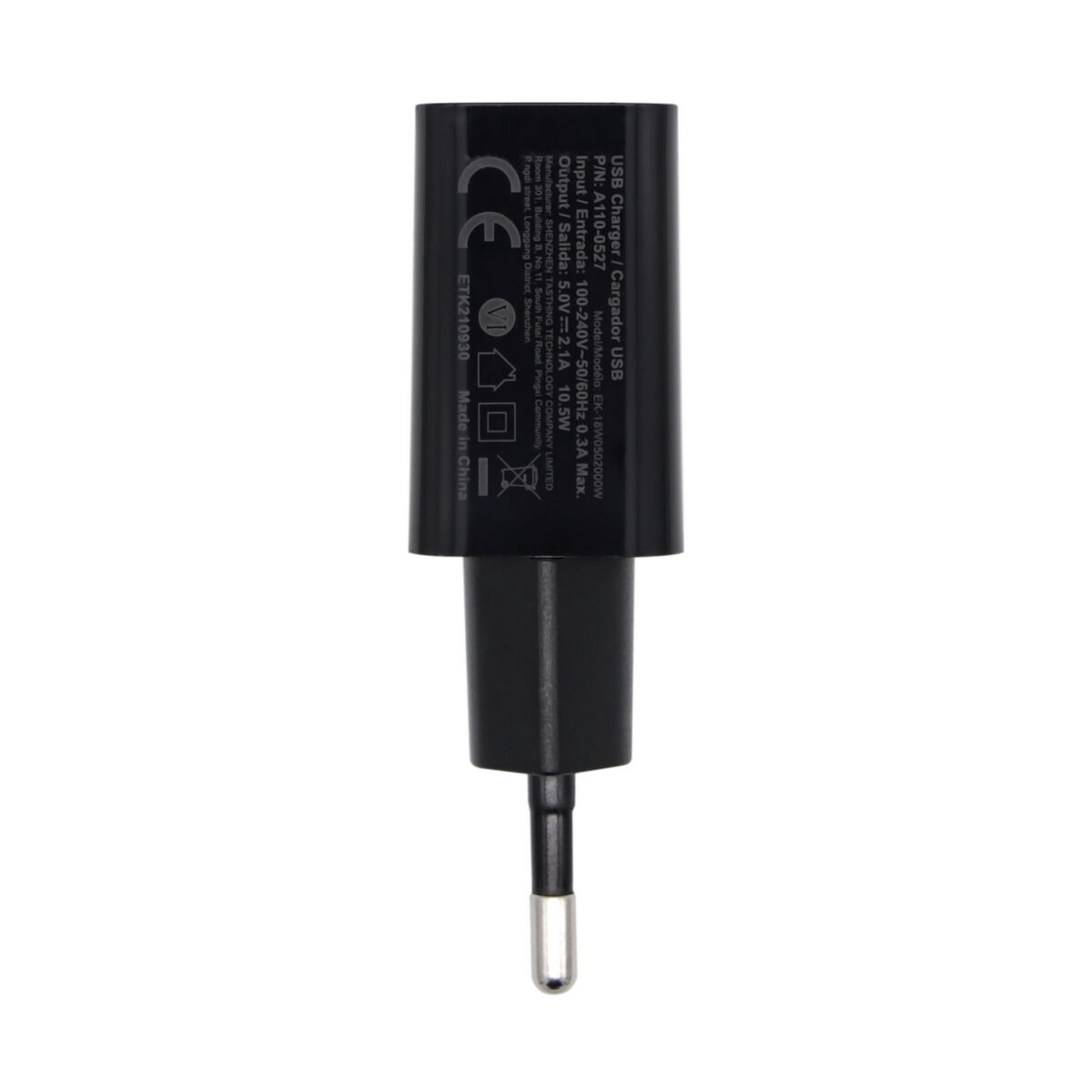 Wall Charger Aisens A110-0527 Black 10 W