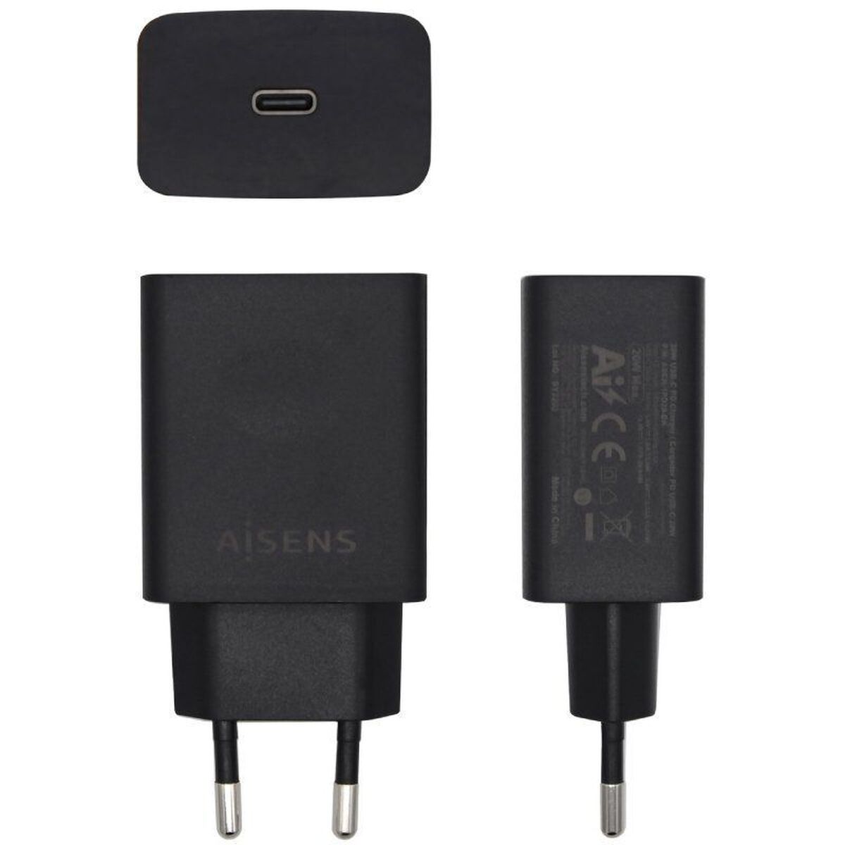 Charger Aisens ASCH-1PD20-BK Black 20 W