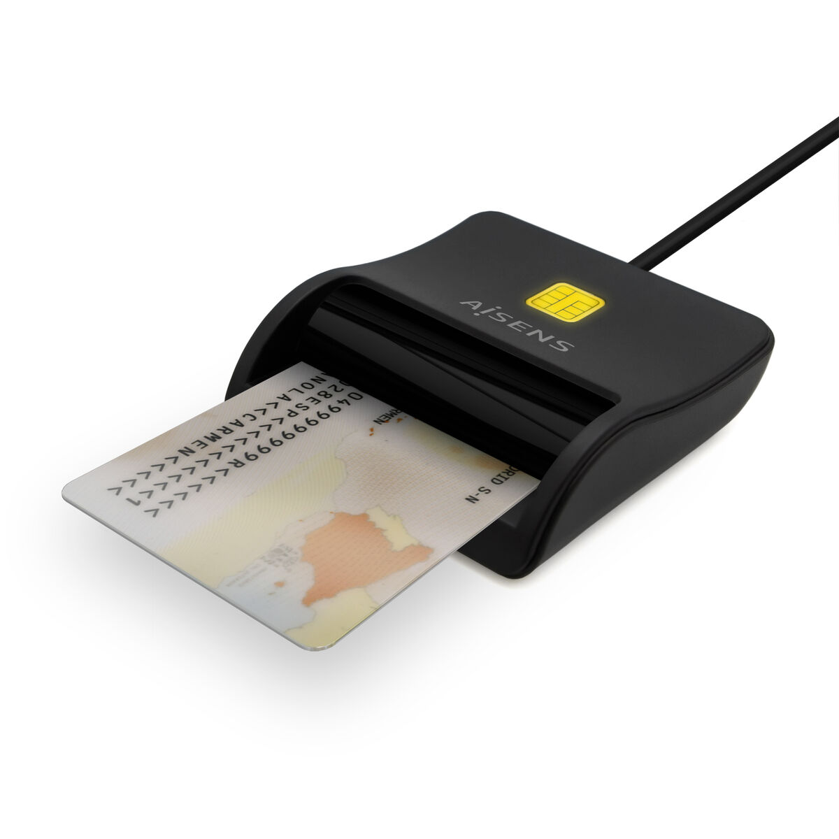Immagine di DNI/SIP Card Reader Aisens ASCR-SN03C-BK Black