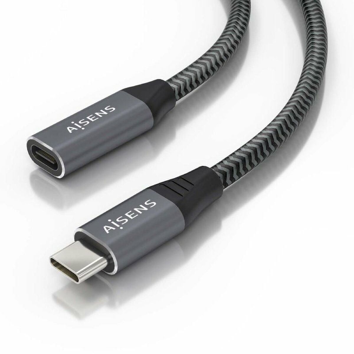 Câble Rallonge à USB Aisens A107-0636 Gris 2 m (1 Unité)