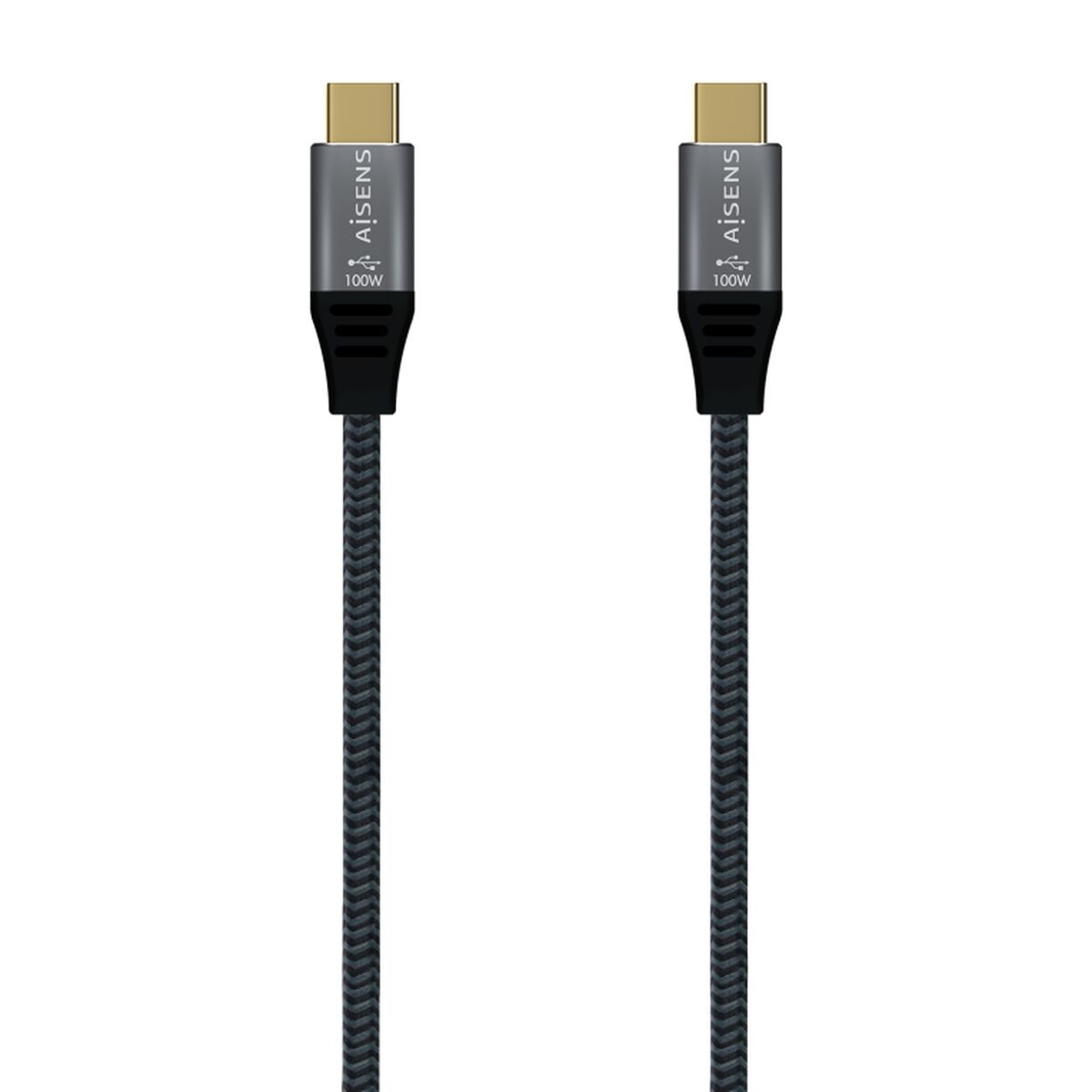 Câble USB-C Aisens A107-0671 Gris 1 m