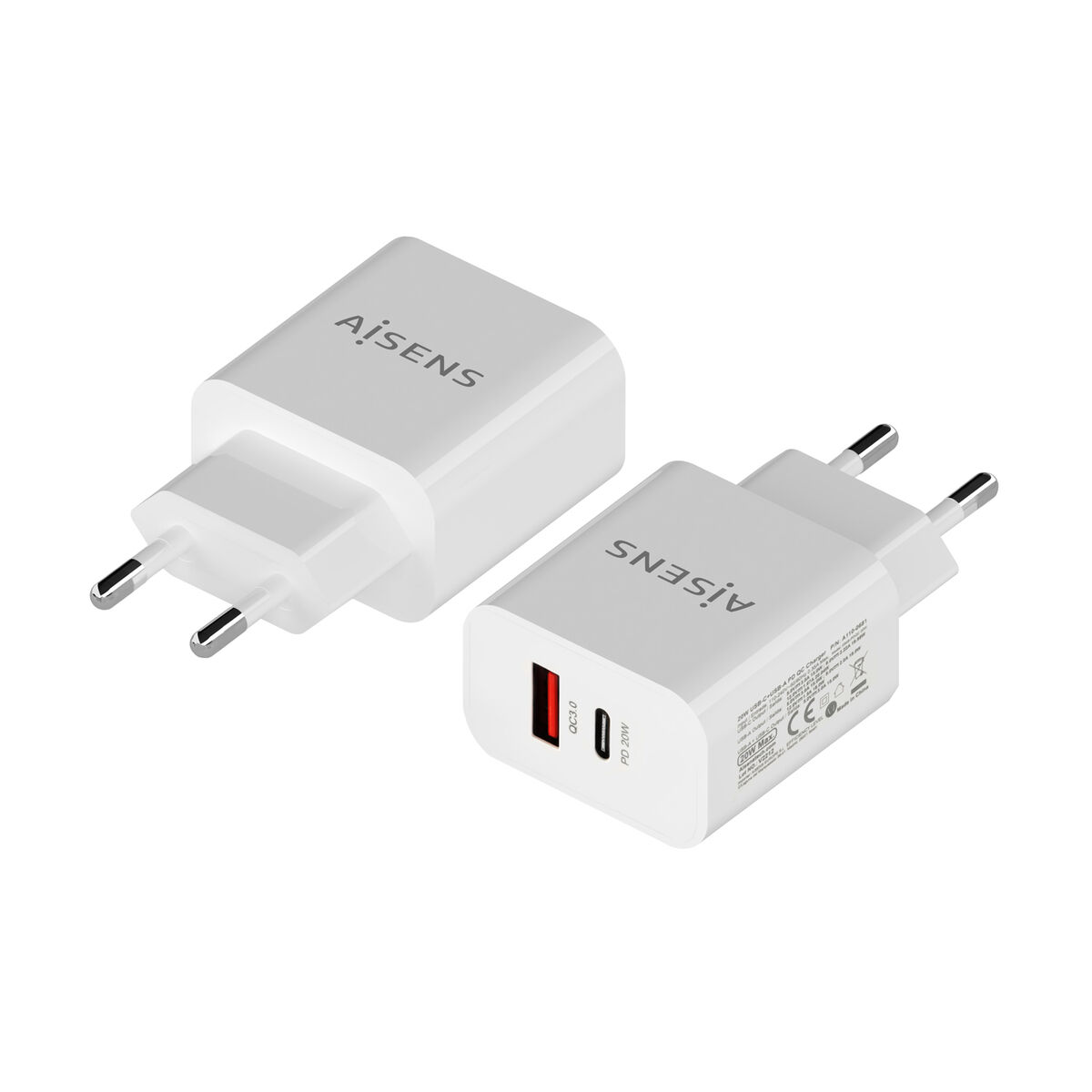 Picture of Wall Charger Aisens A110-0681 White 20 W
