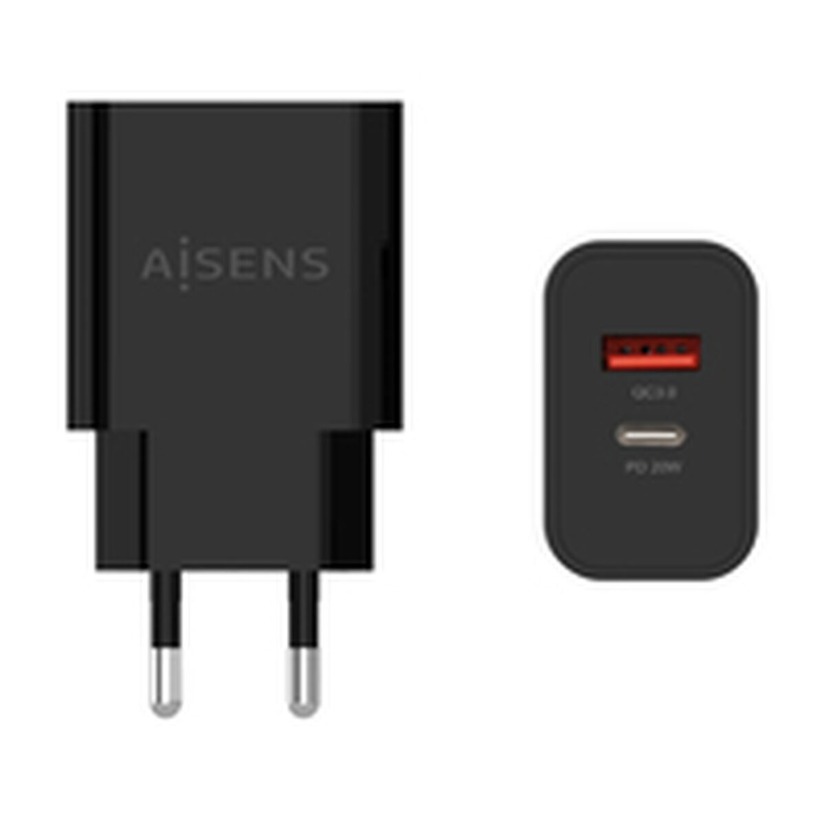 Bild von Wall Charger Aisens A110-0682 Black 20 W