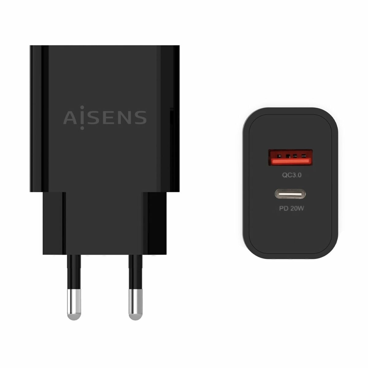Bild von Wall Charger Aisens A110-0682 Black 20 W