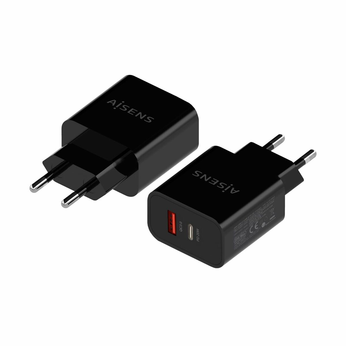 Bild von Wall Charger Aisens A110-0682 Black 20 W