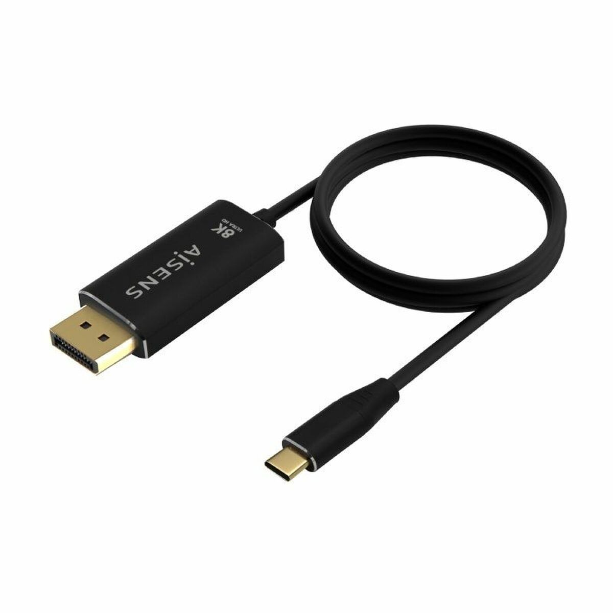Adaptateur USB-C vers DisplayPort Aisens A109-0686 Noir 80 cm