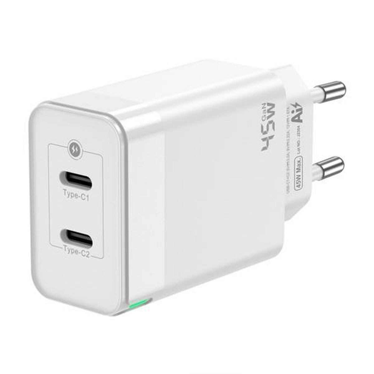 Bild von Wall Charger Aisens ASCH-45W2P005-W White 45 W