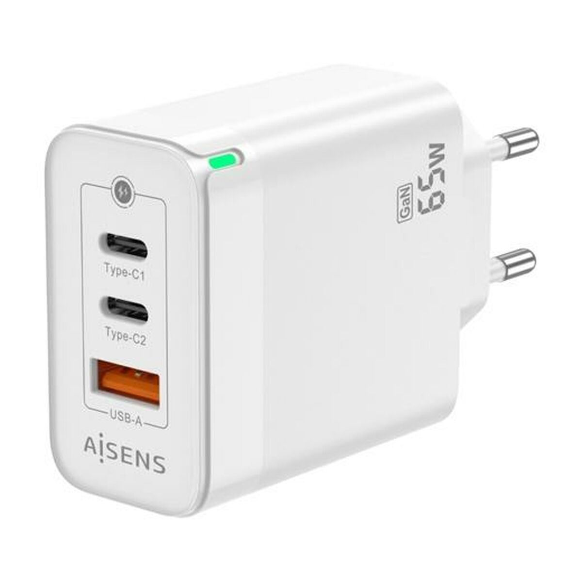 Bild von Wall Charger Aisens ASCH-65W3P007-W White 65 W
