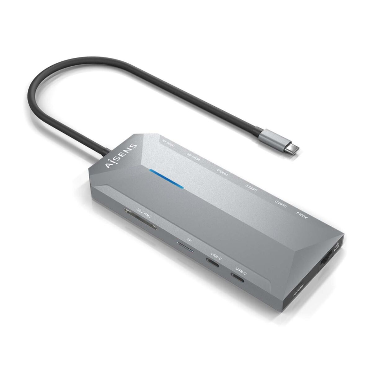 Afbeeldingen van USB Hub Aisens ASUC-12P005-GR Grey 100 W