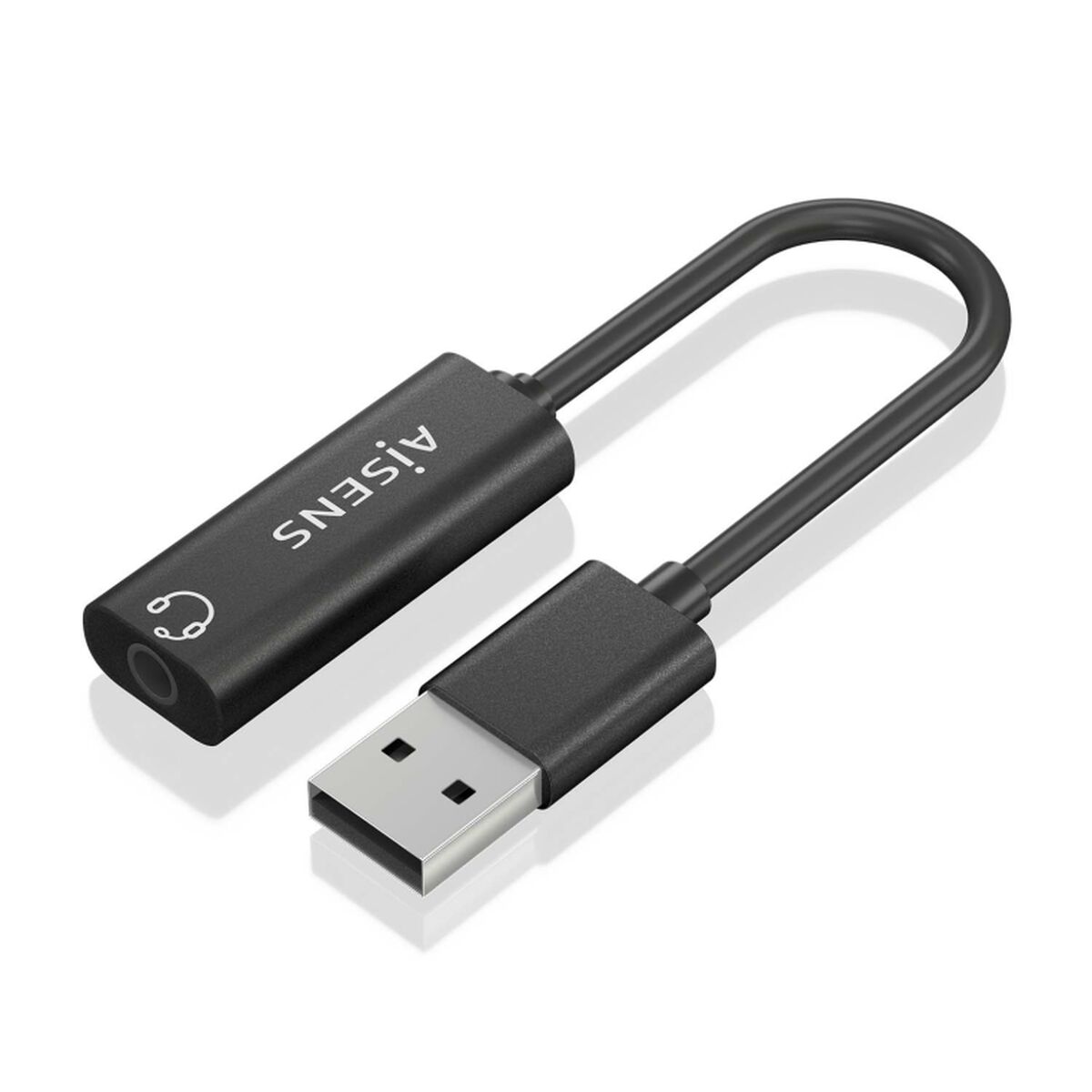 USB-kabel Aisens A106-0770 Zwart