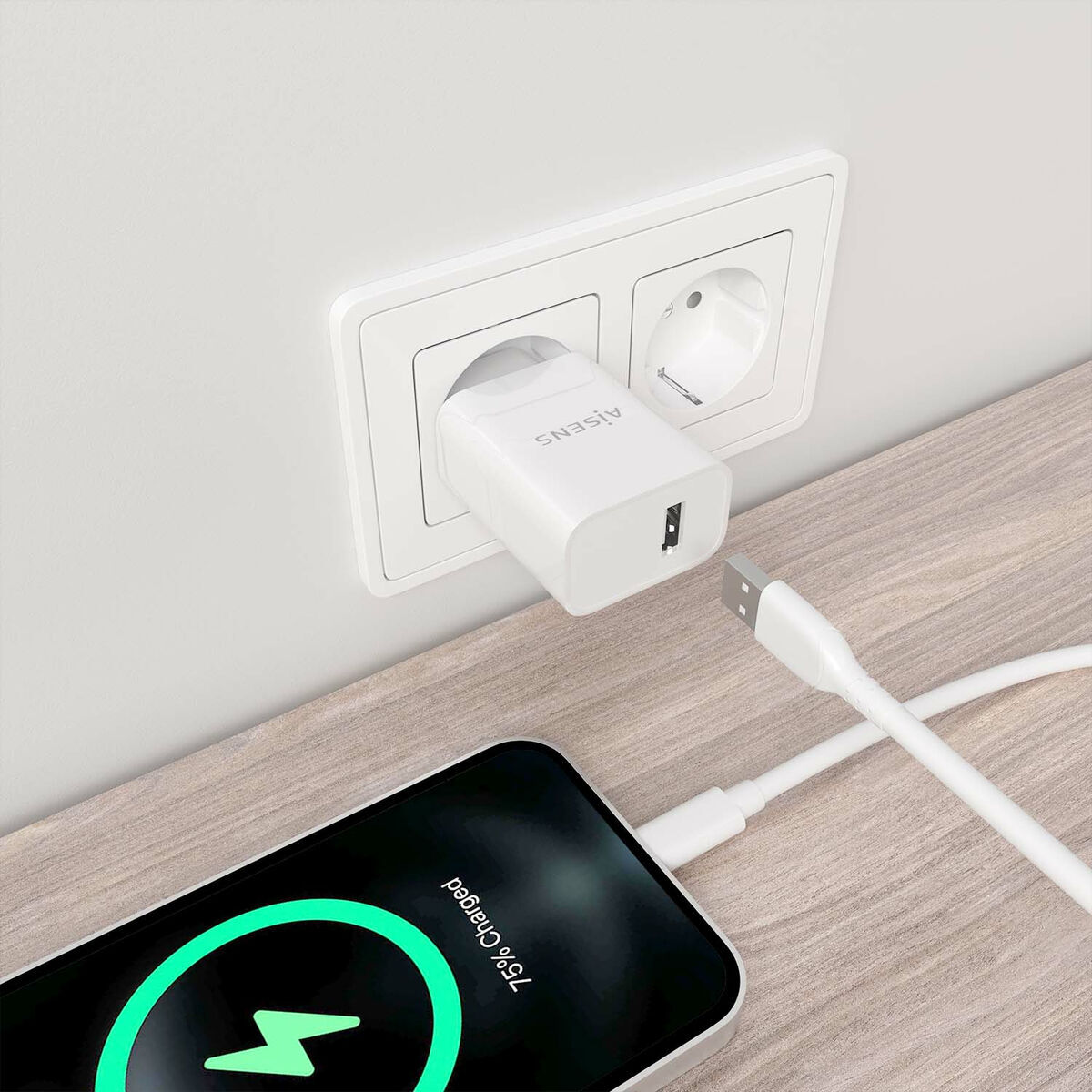 Bild von Wall Charger Aisens A110-0853 White Multicolour 50 W