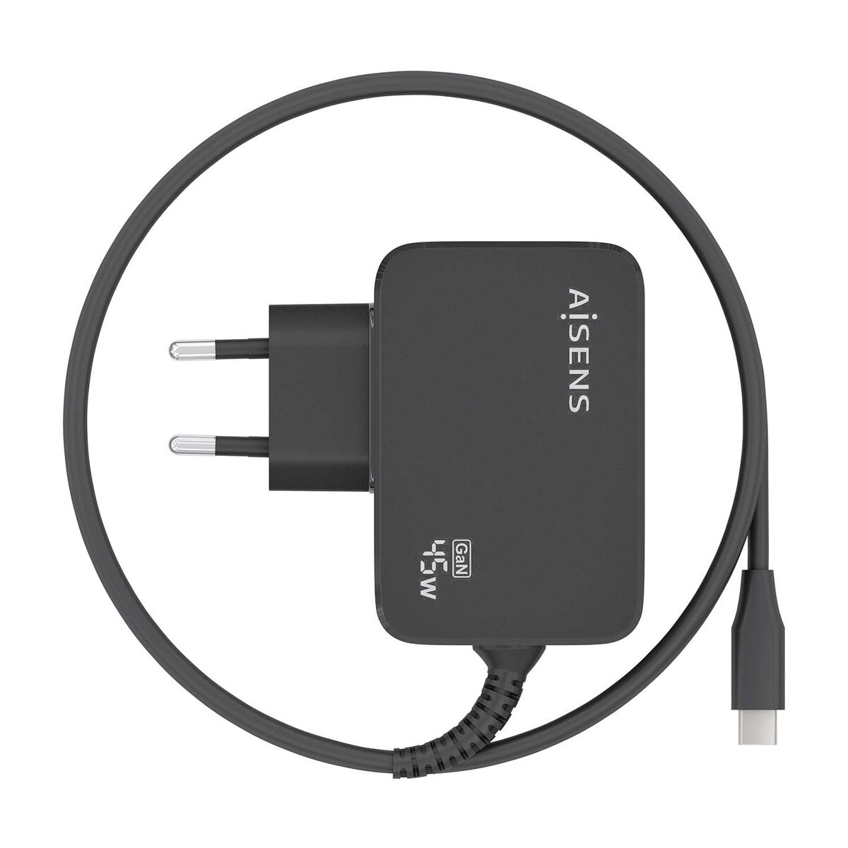 Wall Charger Aisens ASCH-1PD45WL032-BK Black Multicolour 45 W