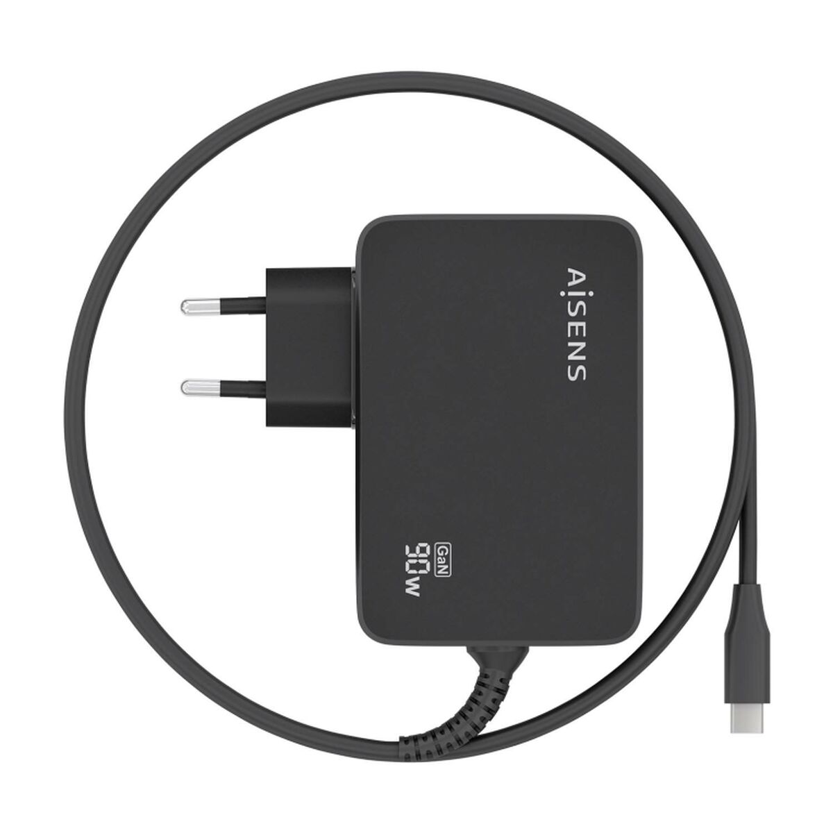 Wall Charger Aisens ASCH-1PD90WL034-BK Black Multicolour 95 W 90 W