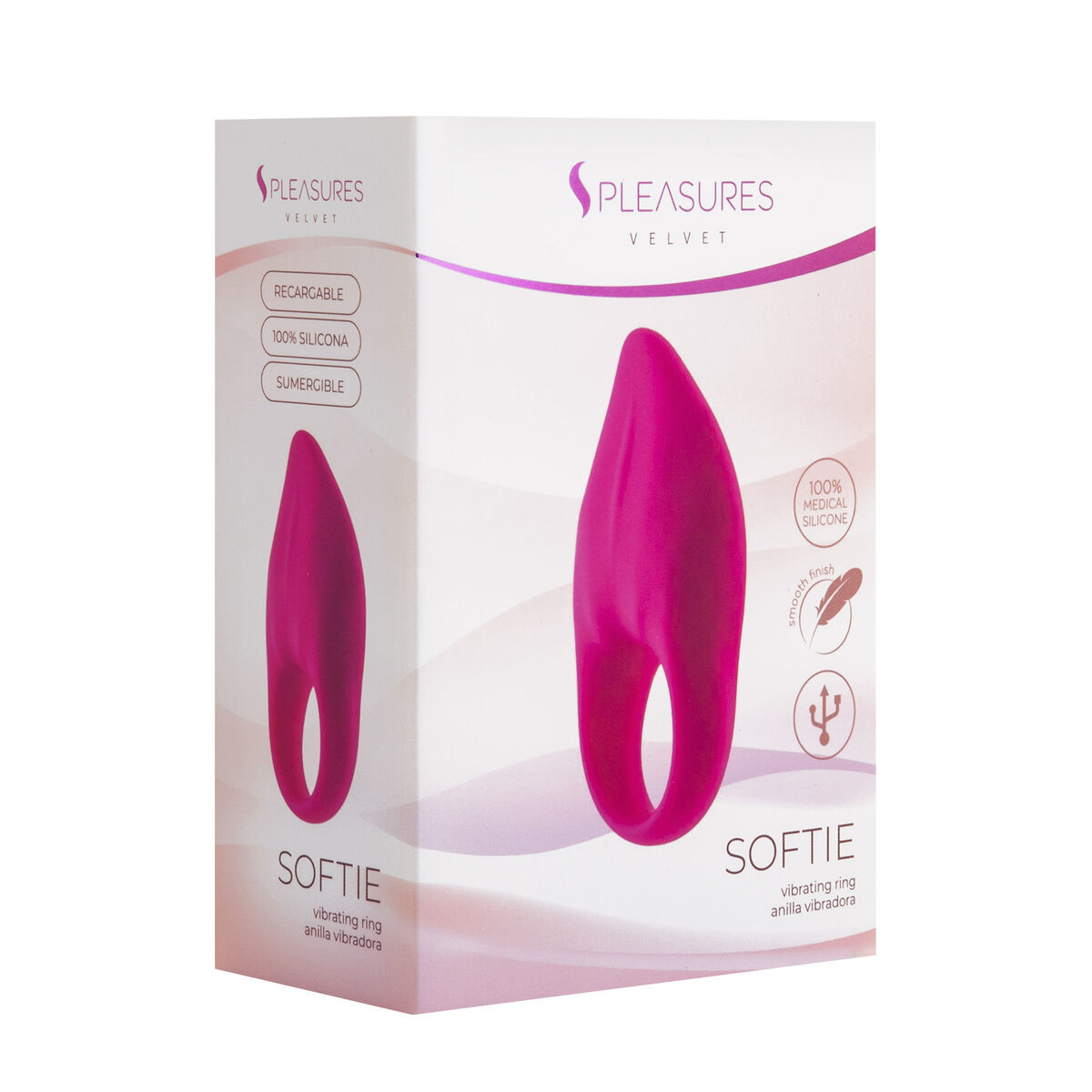 Image secondaire de Anneau de Pénis vibrant S Pleasures Rose