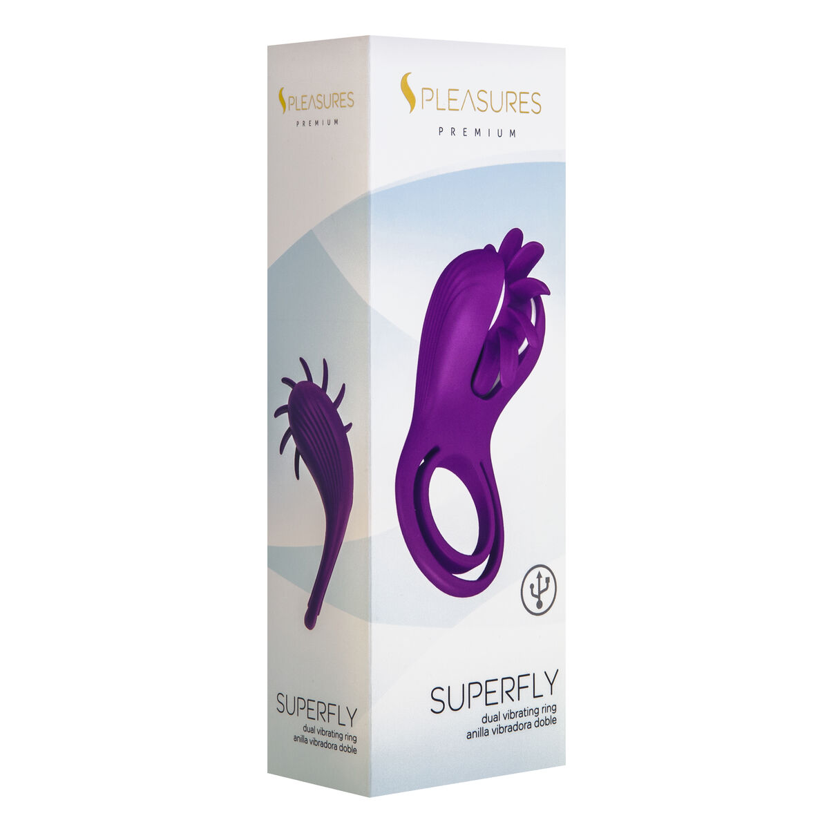 Image secondaire de Anneau de Pénis vibrant S Pleasures Lila