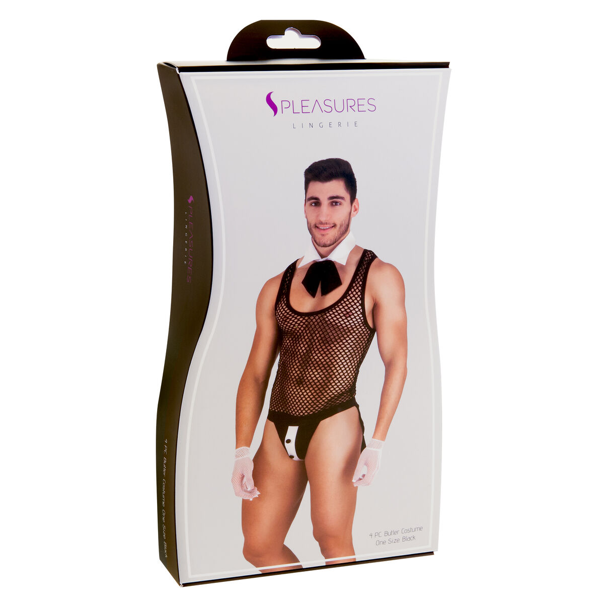 Costume Érotique S Pleasures Blanc Taille unique