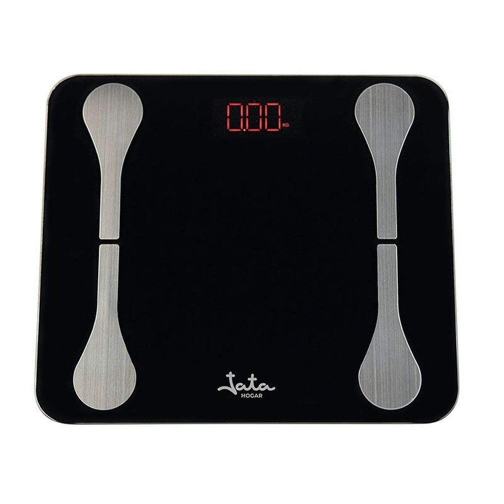 Digital Bathroom Scales JATA HBAS1502 Black Glass