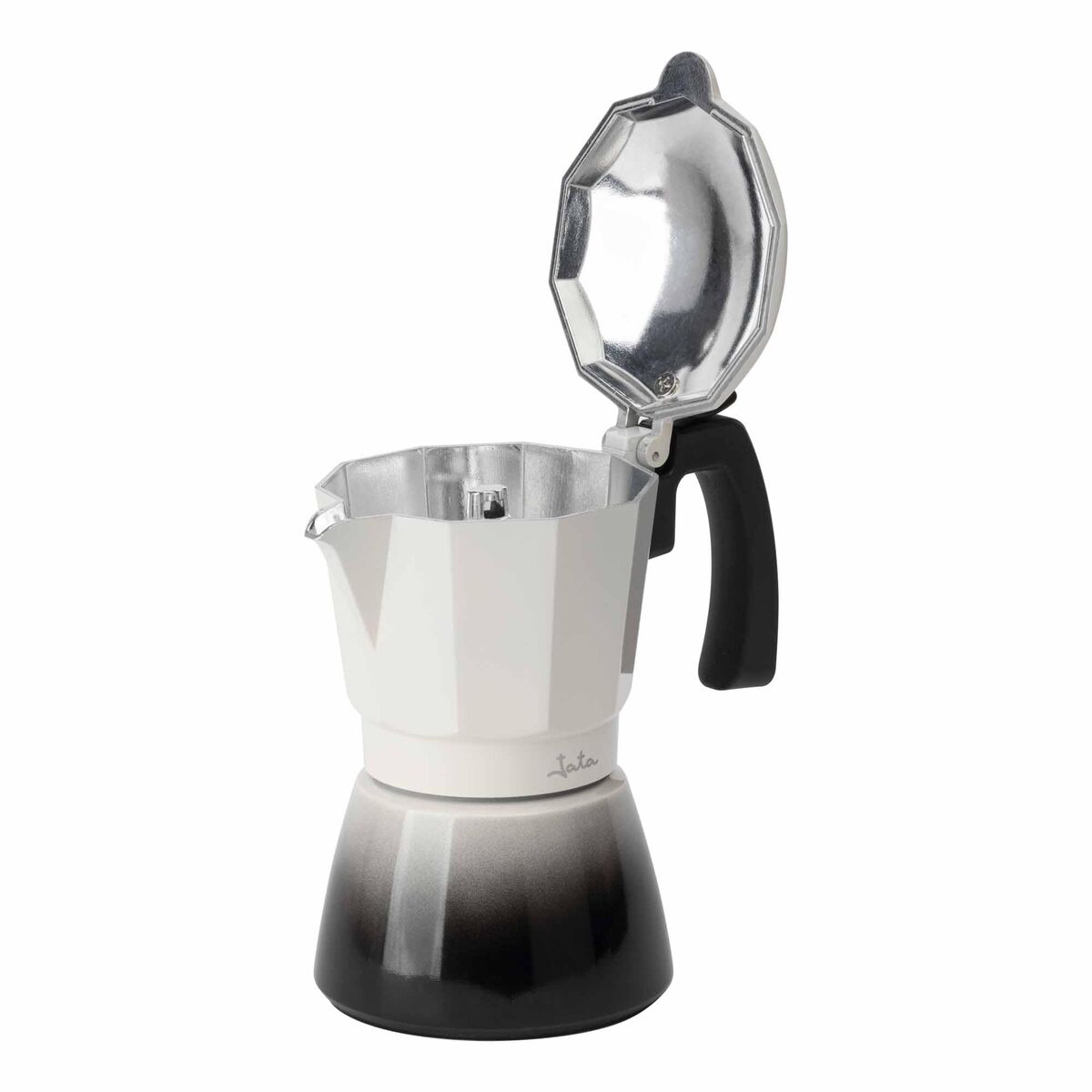 Italian Coffee Pot JATA HCAF2406 Cream Aluminium 6 Cups