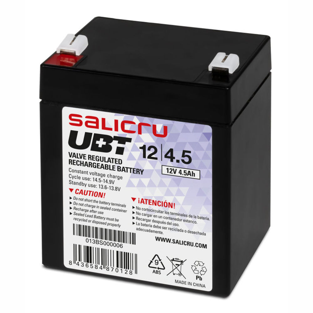 Batterie pour SAI Salicru UBT 12/4,5 VRLA 4.5 Ah 12V