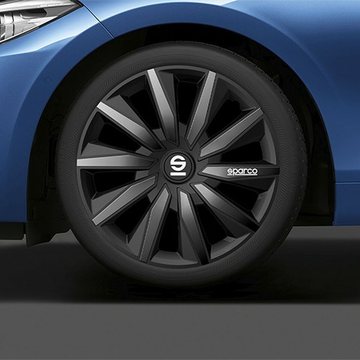 Hubcap Sparco Milano Black/Grey 15″ 4 Units