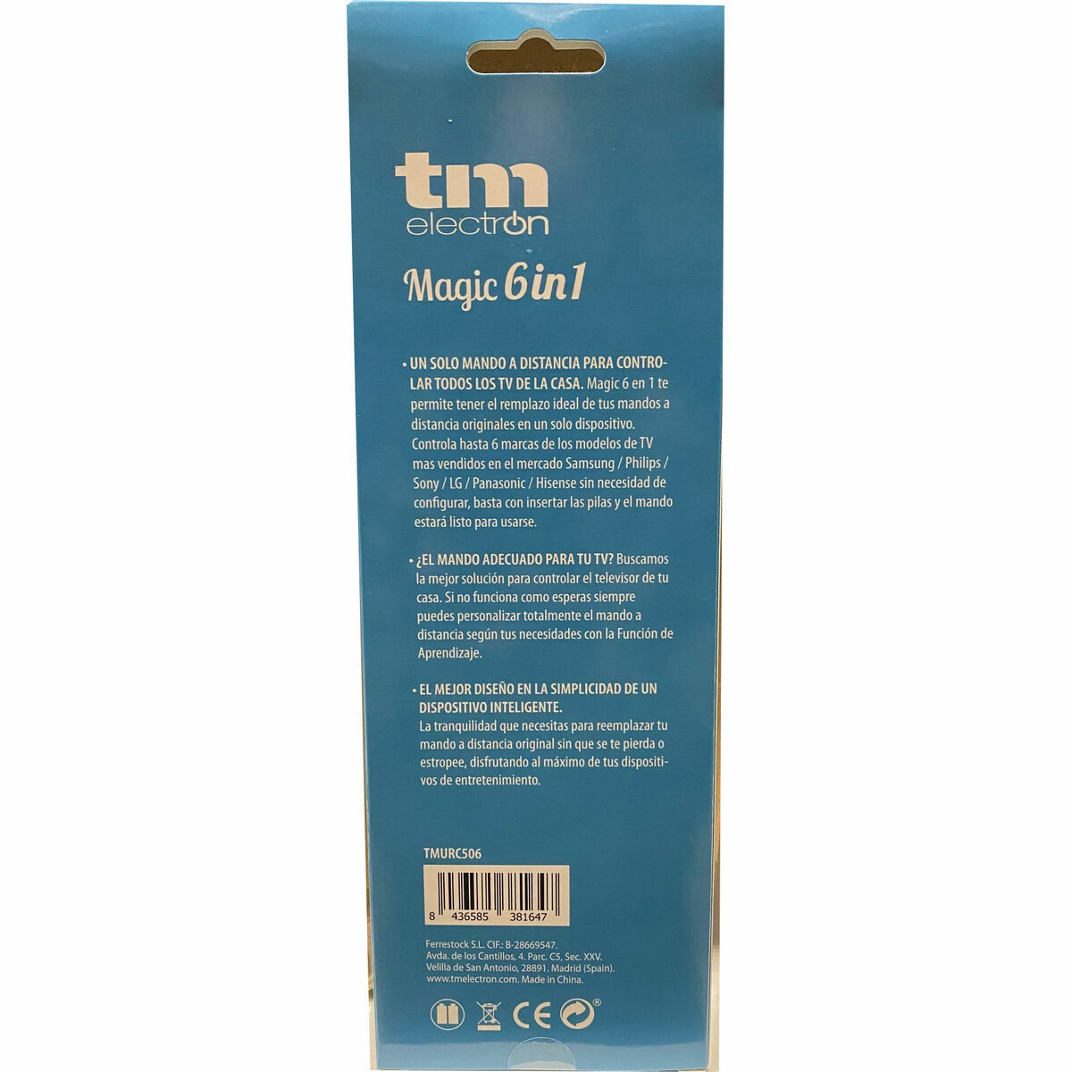 Picture of Universal Remote Control TM Electron TMURC506 6 in 1